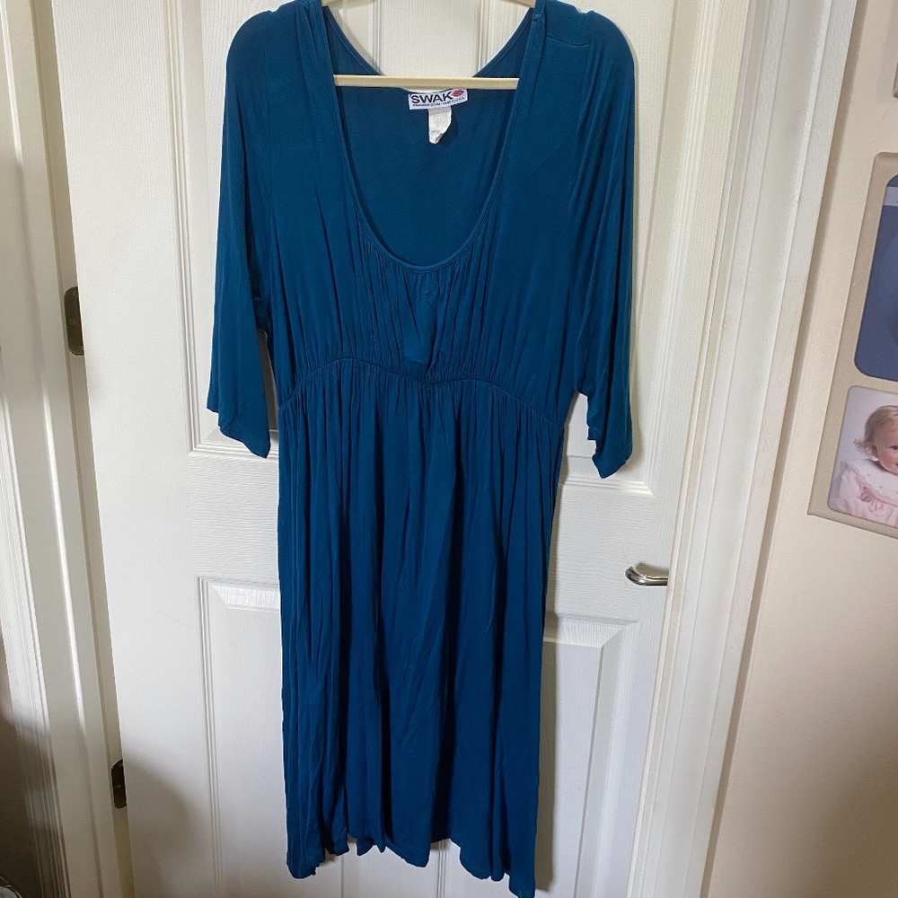SWAK dress, blue, size 3x, EUC, very comfy!